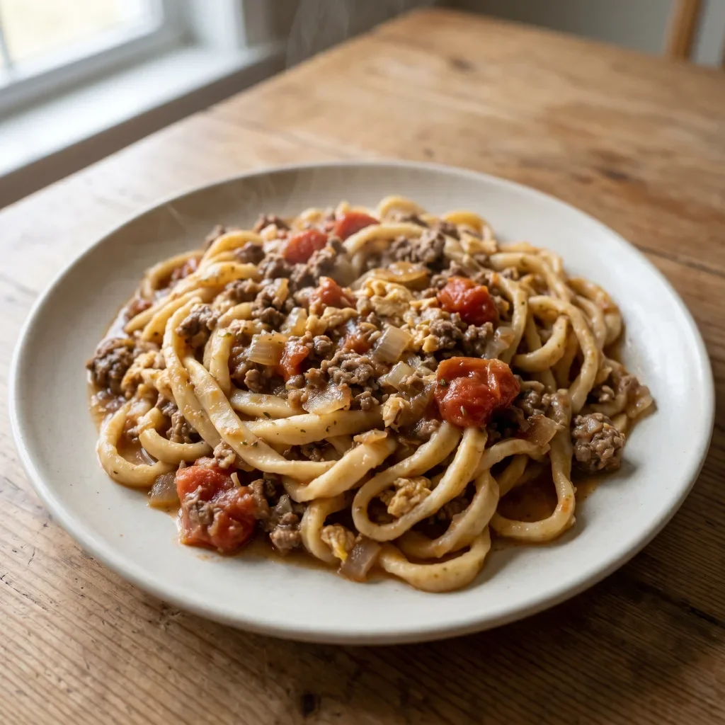 Beef Onion Hand-Cut Noodle Pot