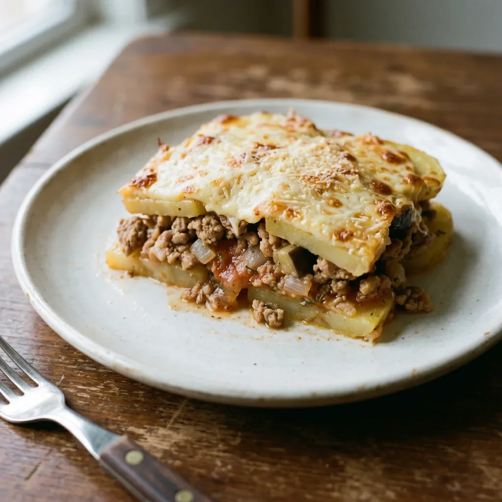 Turkey Moussaka-Style Potato Bake