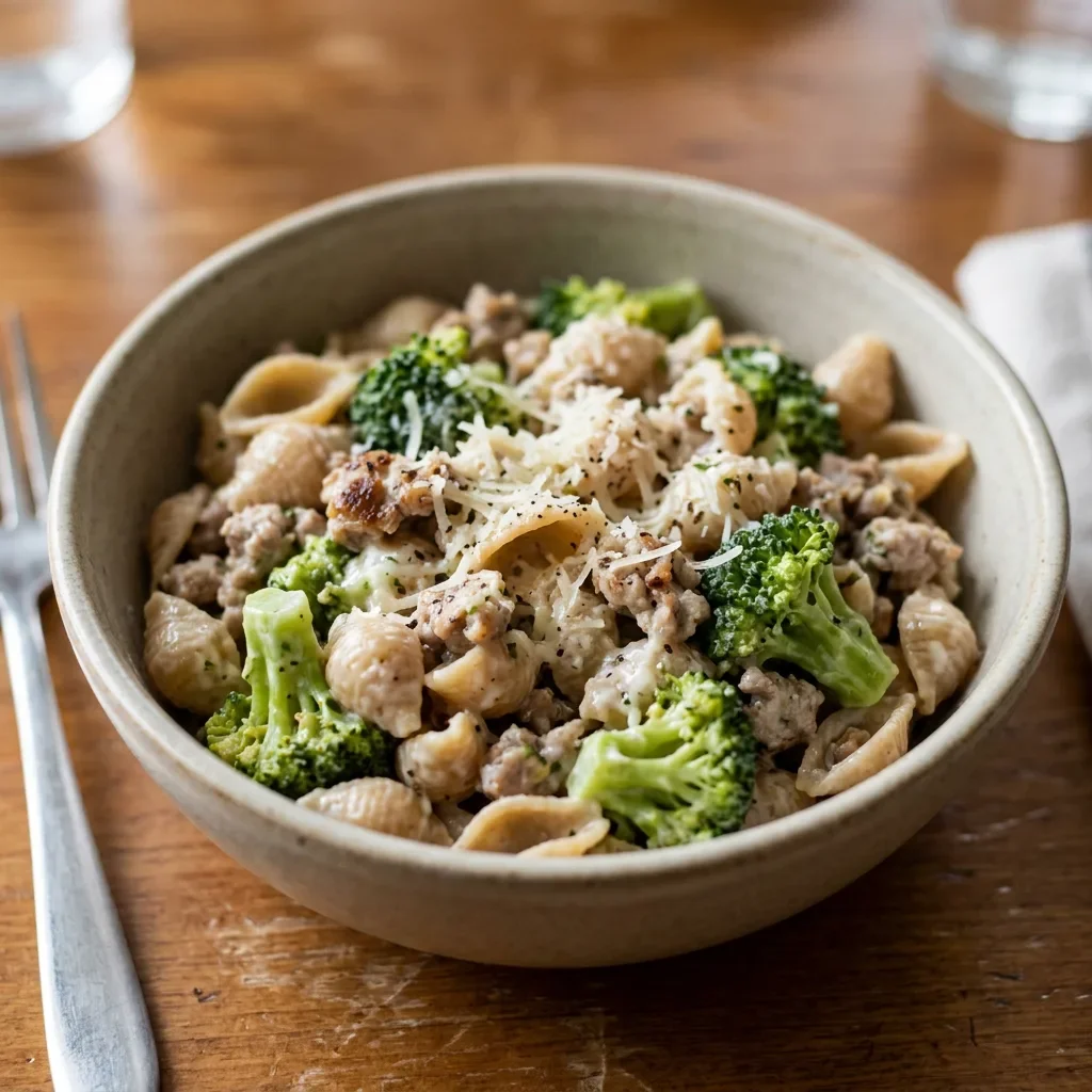 Turkey Broccoli Pasta Protein Bowl