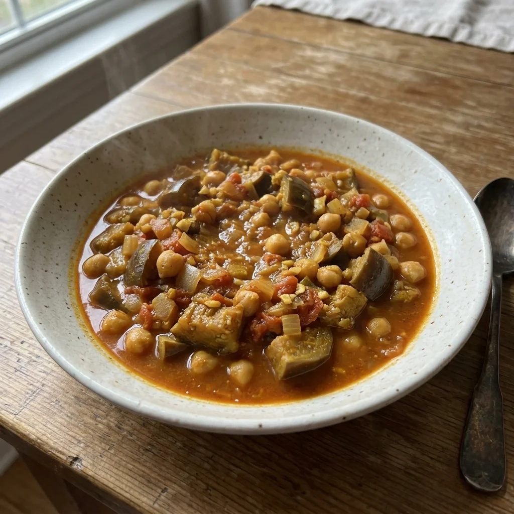 Eggplant Chickpea Tomato Curry