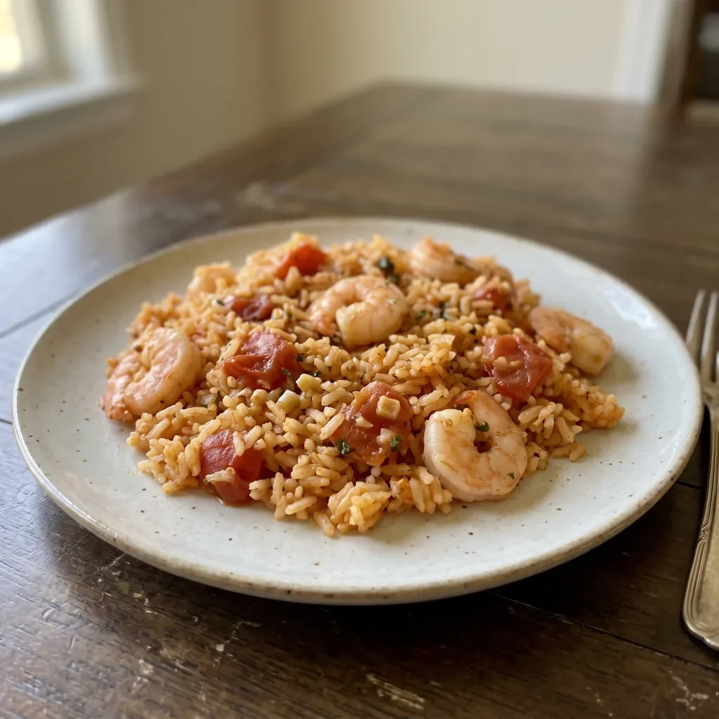 Shrimp Garlic Paprika Rice