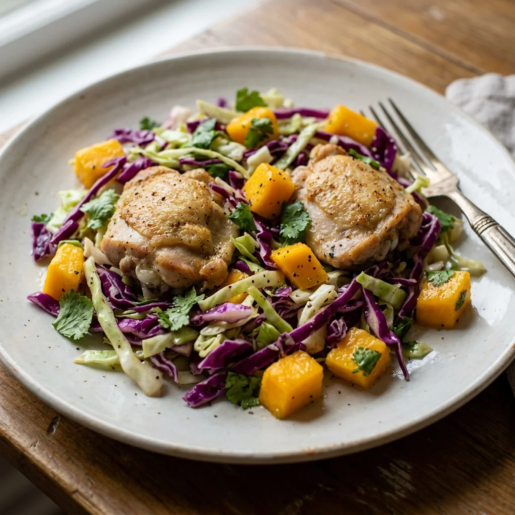 Chicken Mango Cabbage Slaw