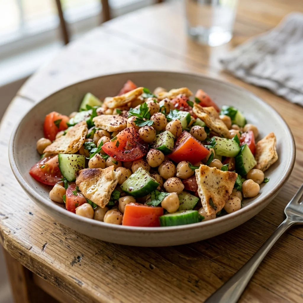 Fattoush Chickpea Salad