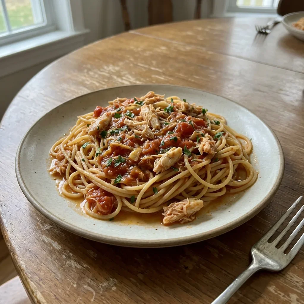 Crab Tomato Spaghetti