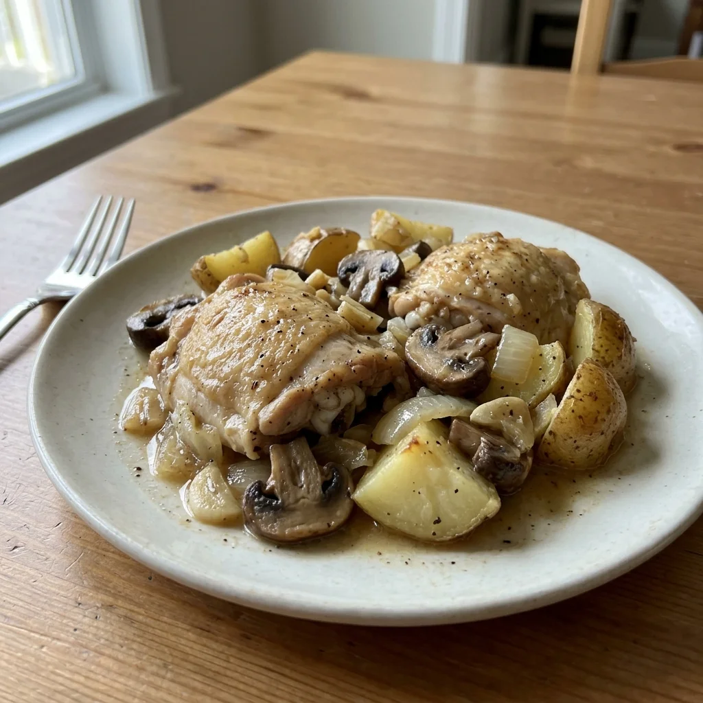 Chicken Potato Mushroom Bake