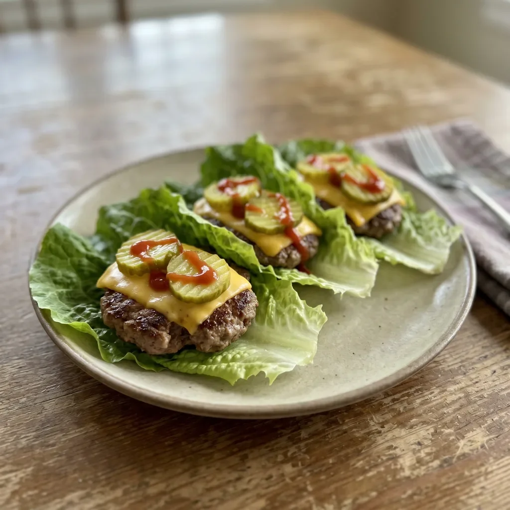 Beef Patty Lettuce Stackers
