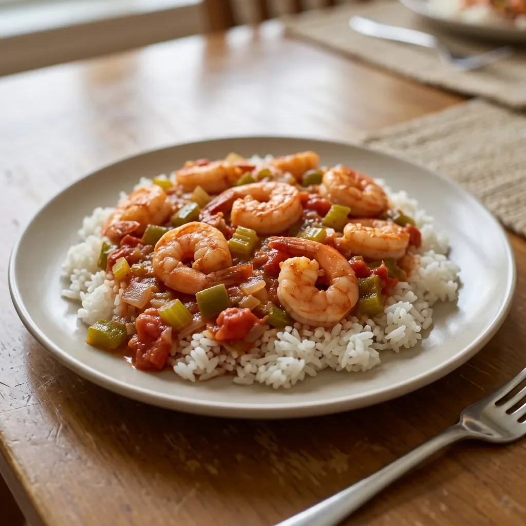 Shrimp Creole with White Rice