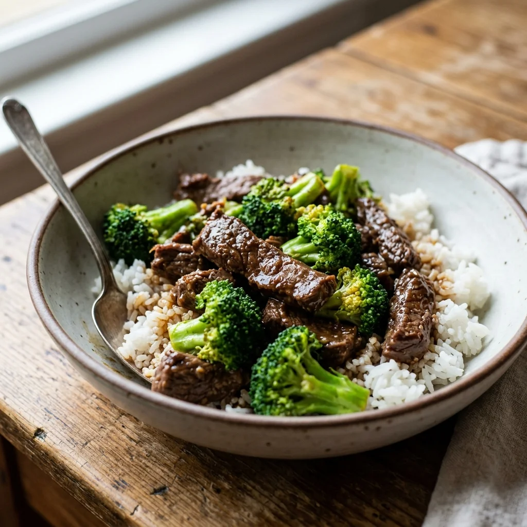 Coconut Aminos Beef Broccoli Bowl