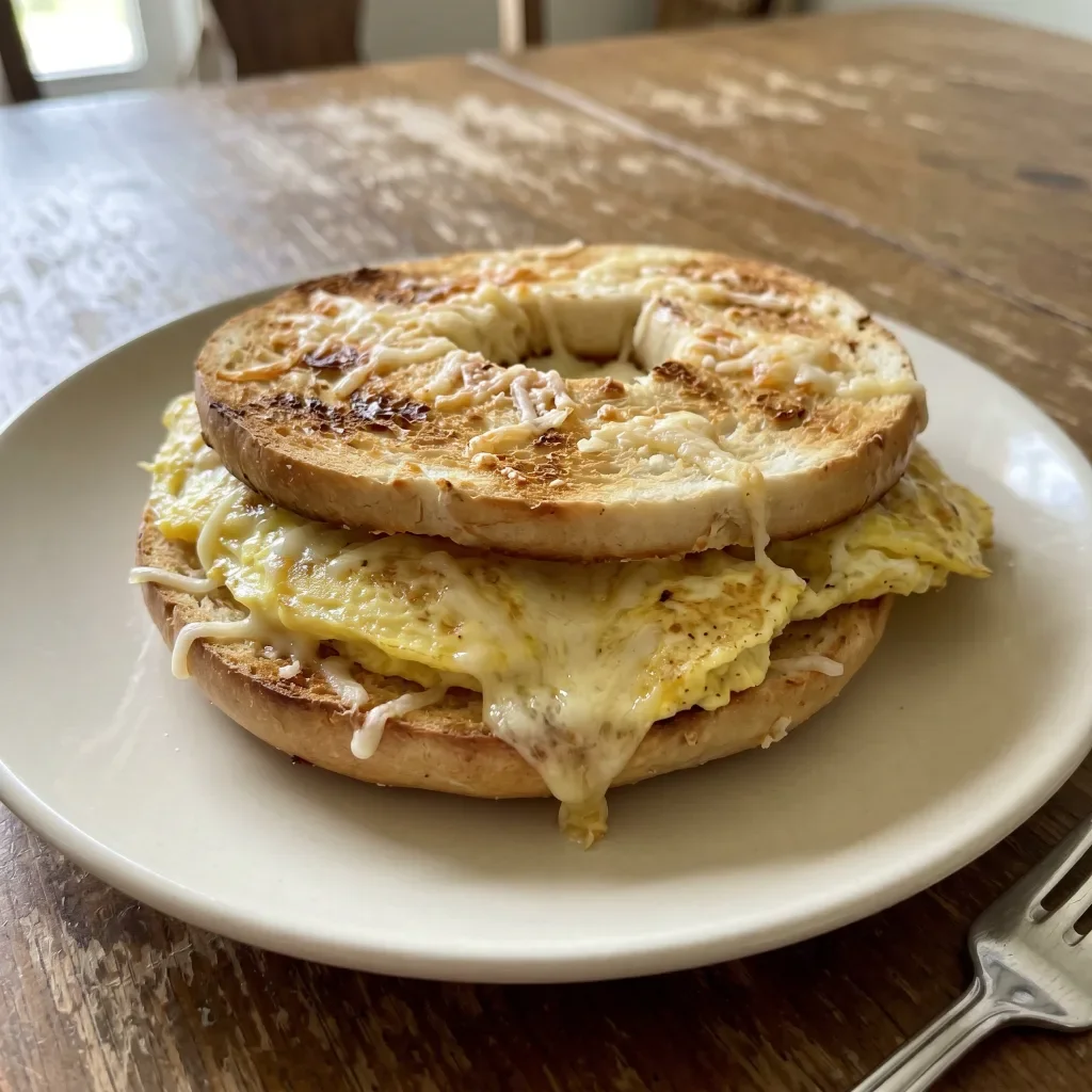 Asiago Egg Bagel Melt