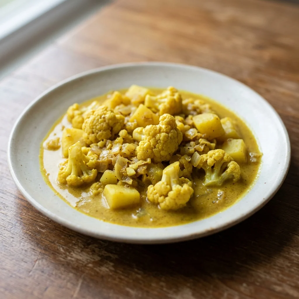 Cauliflower Potato Coconut Curry