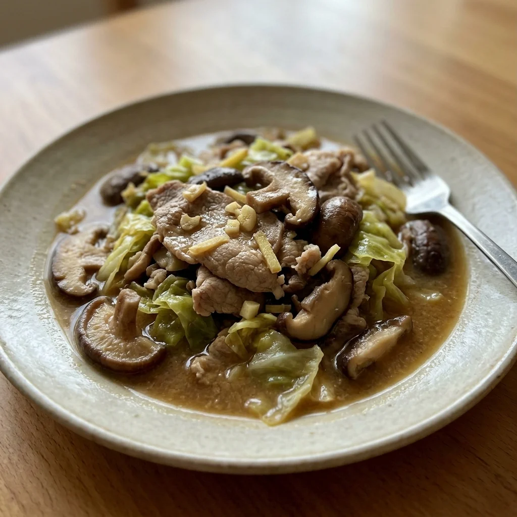 Pork Miso Mushroom Pot