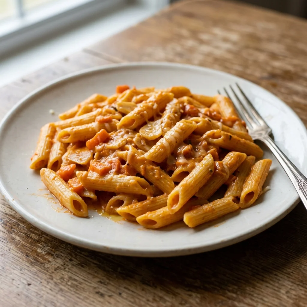 Creamy Carrot Tomato Penne