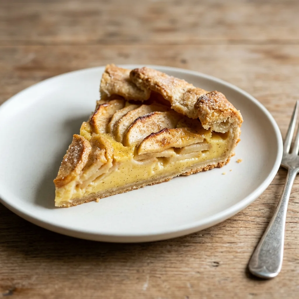 Apple Cardamom Custard Galette