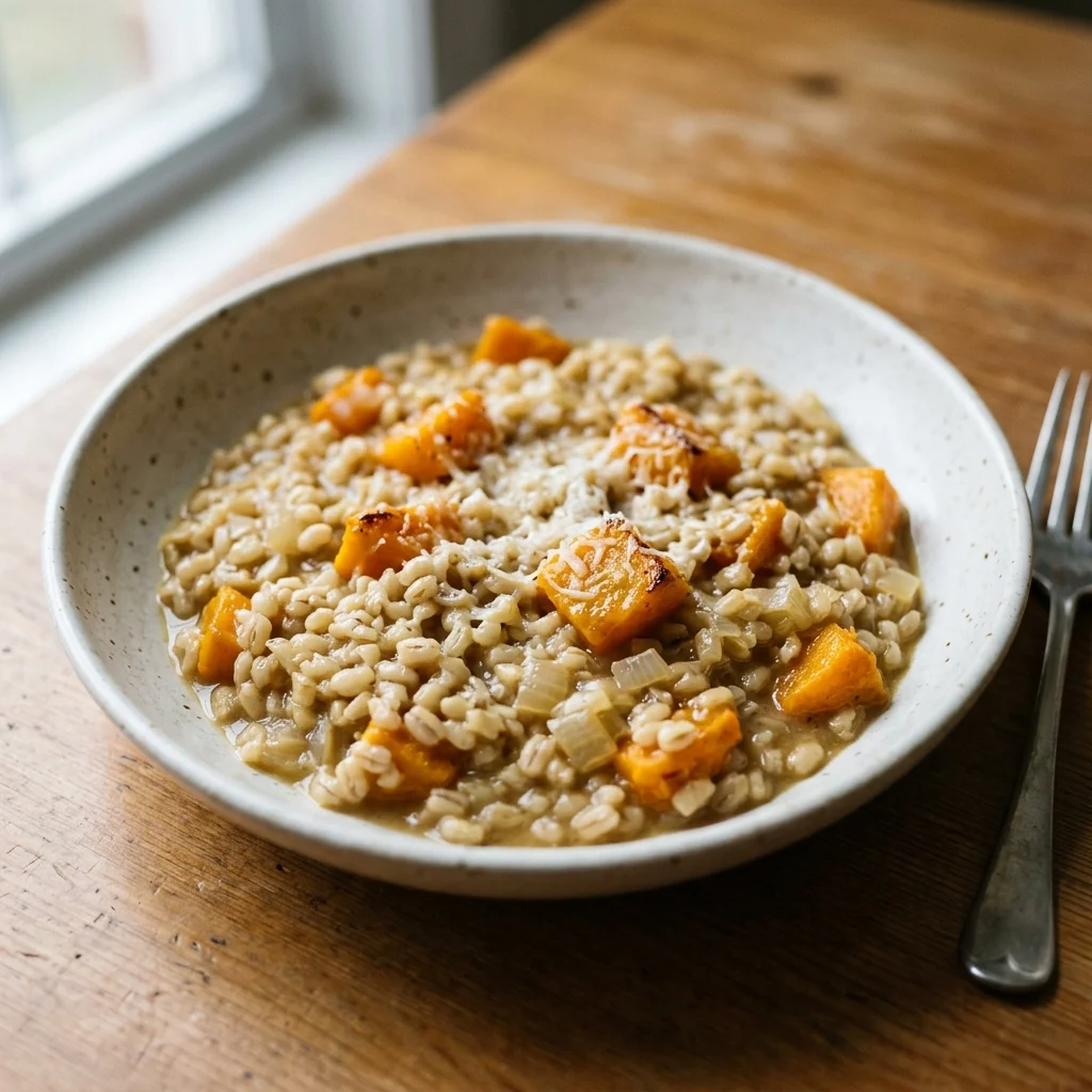 Butternut Squash Barley Risotto