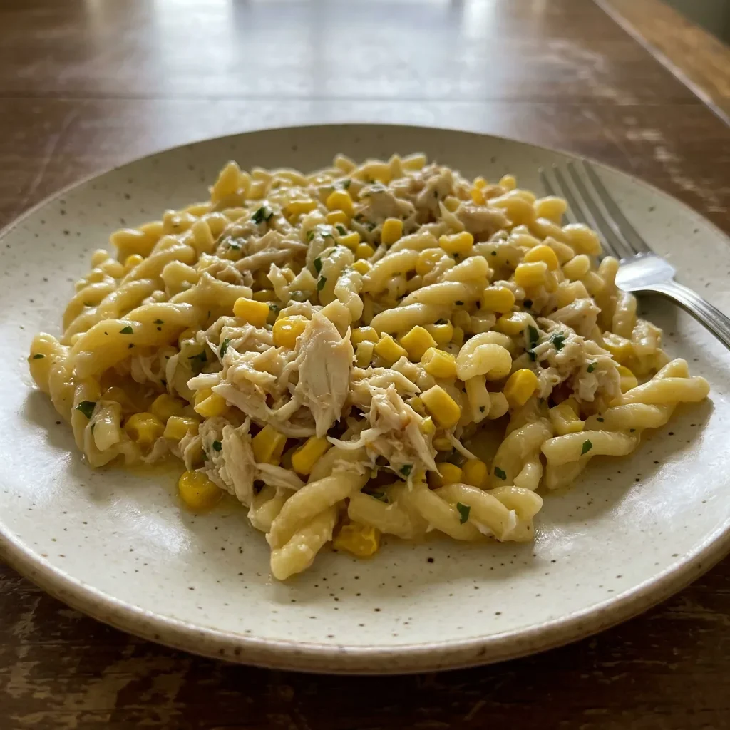 Crab Corn Pasta