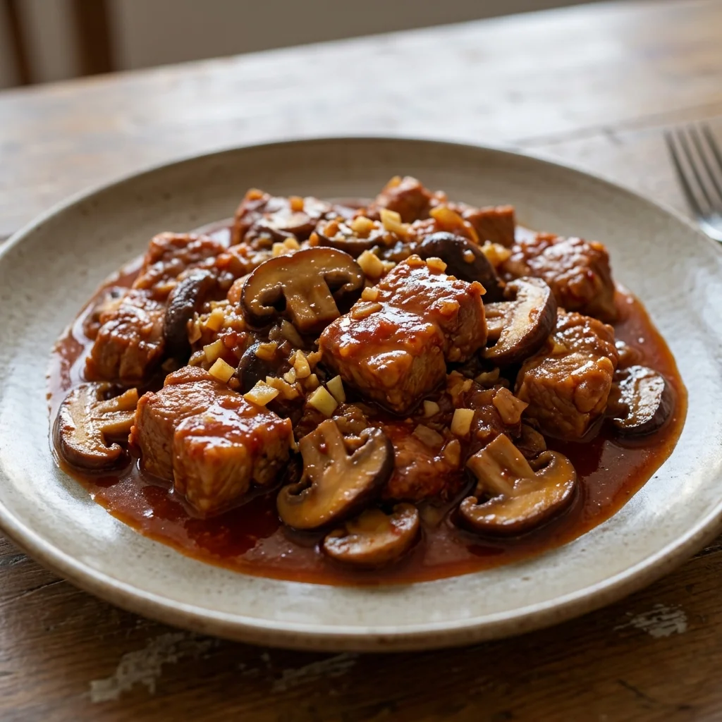 Pork Gochujang Mushroom Braise