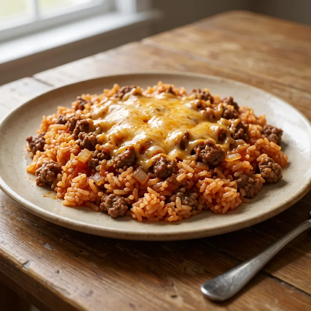 Beef Enchilada Skillet with Red Rice