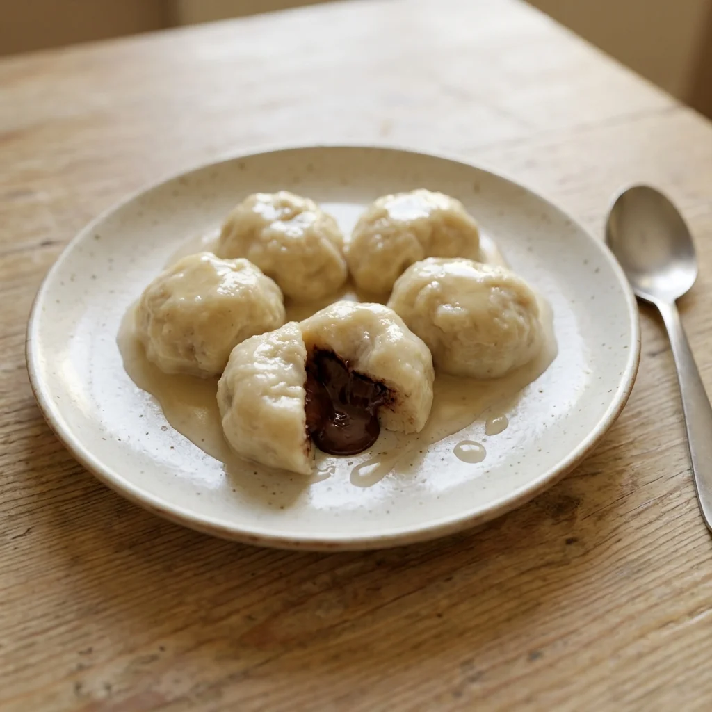 Chocolate Filled Sweet Dumplings