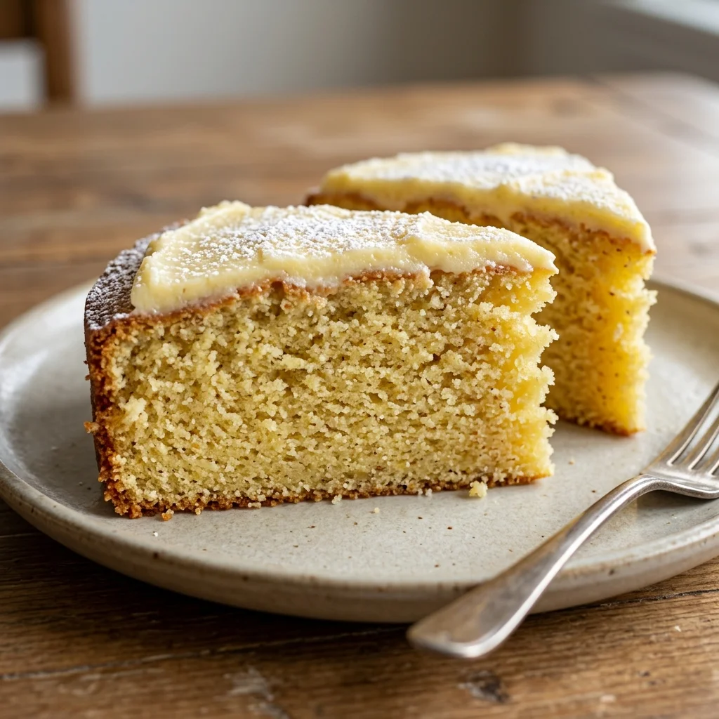 Almond Flour Lemon Cream Cake