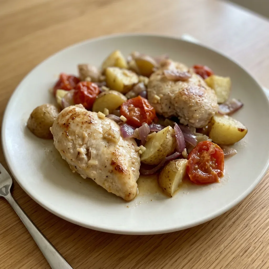 Chicken Potato Tomato Bake