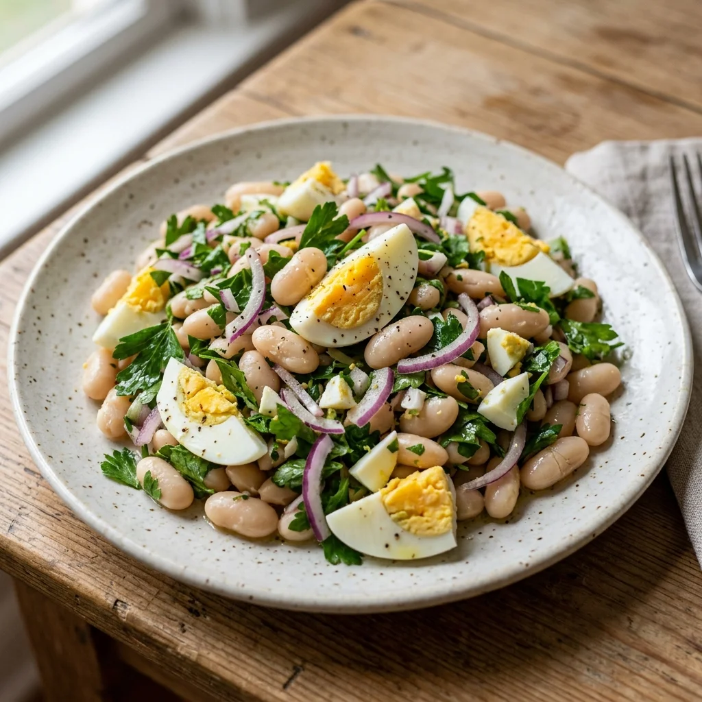 Turkish White Bean Parsley Salad