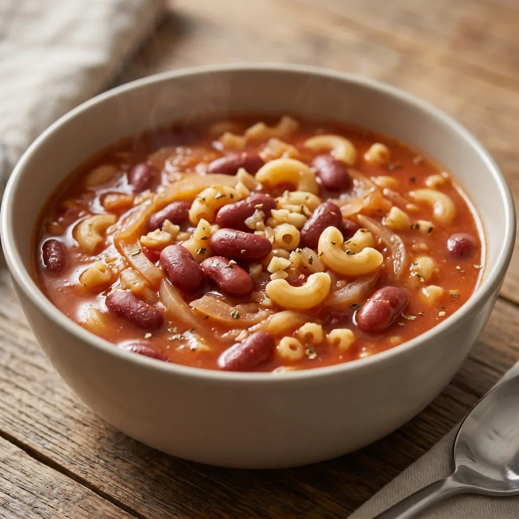 Bean Tomato Pasta Soup