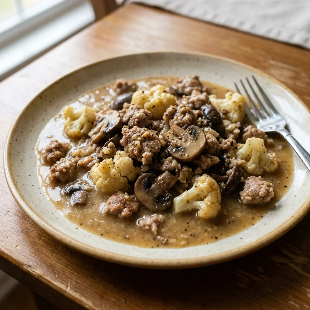Turkey Cauliflower Miso Gravy