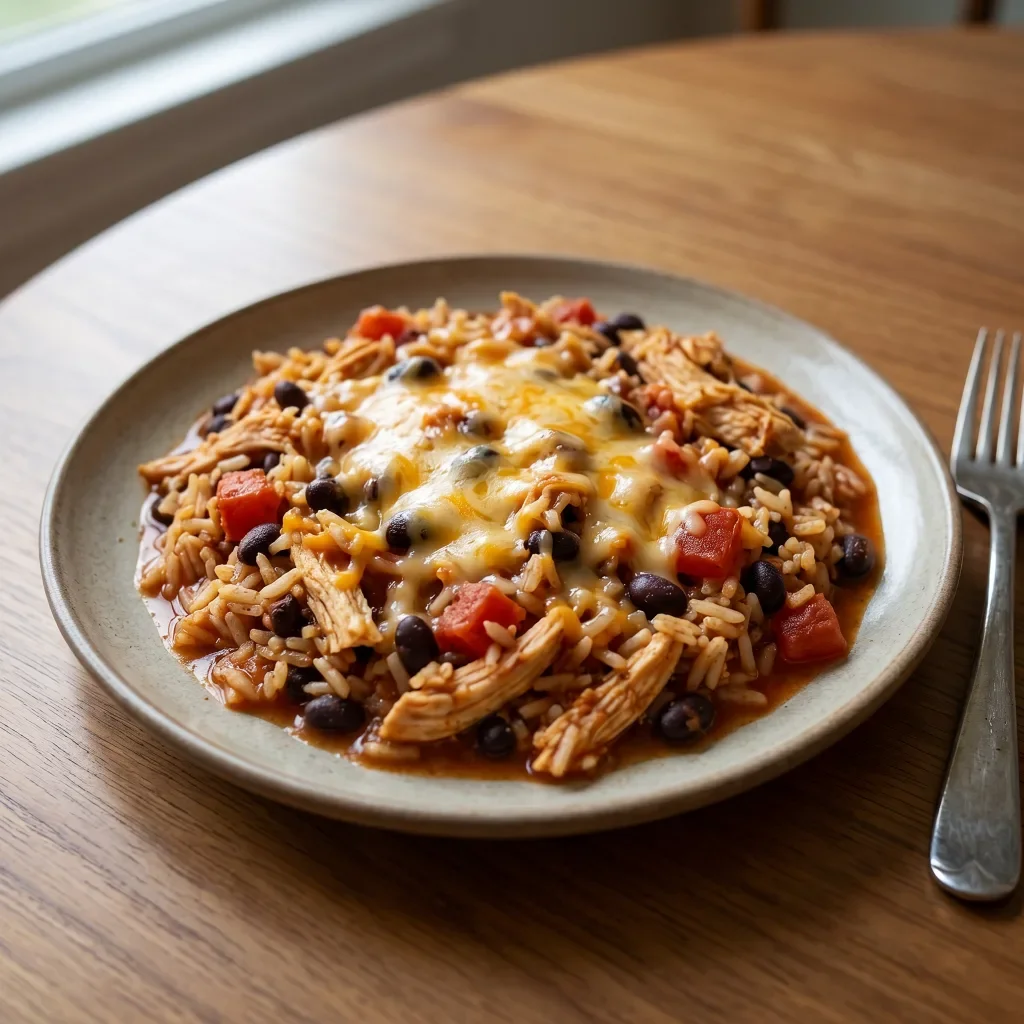 Chicken Enchilada Rice Skillet