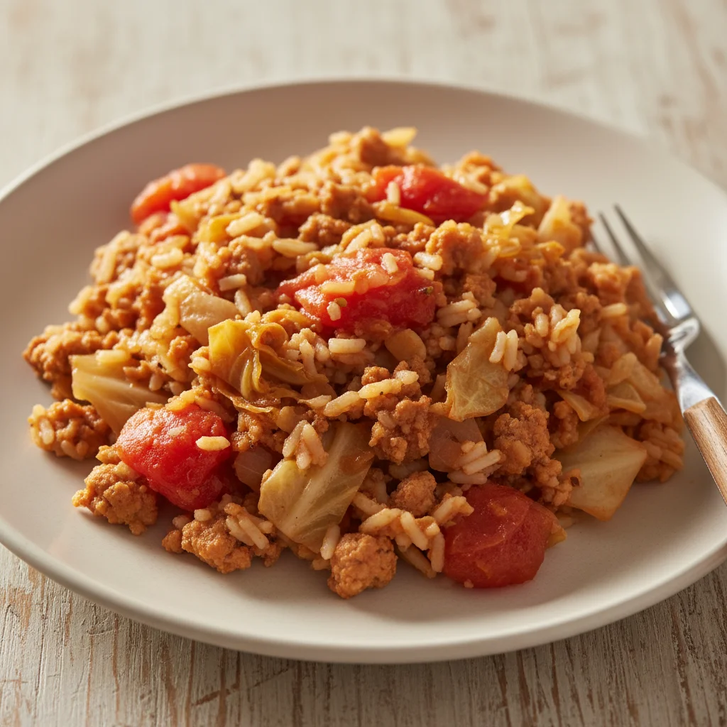 Turkey Cabbage Roll Skillet