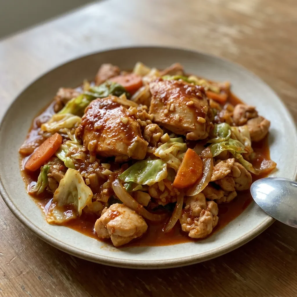Dakgalbi-Style Spicy Chicken Skillet