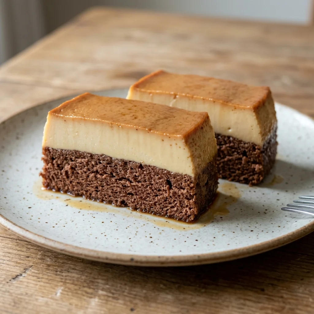 Condensed Milk Chocolate Flan Cake