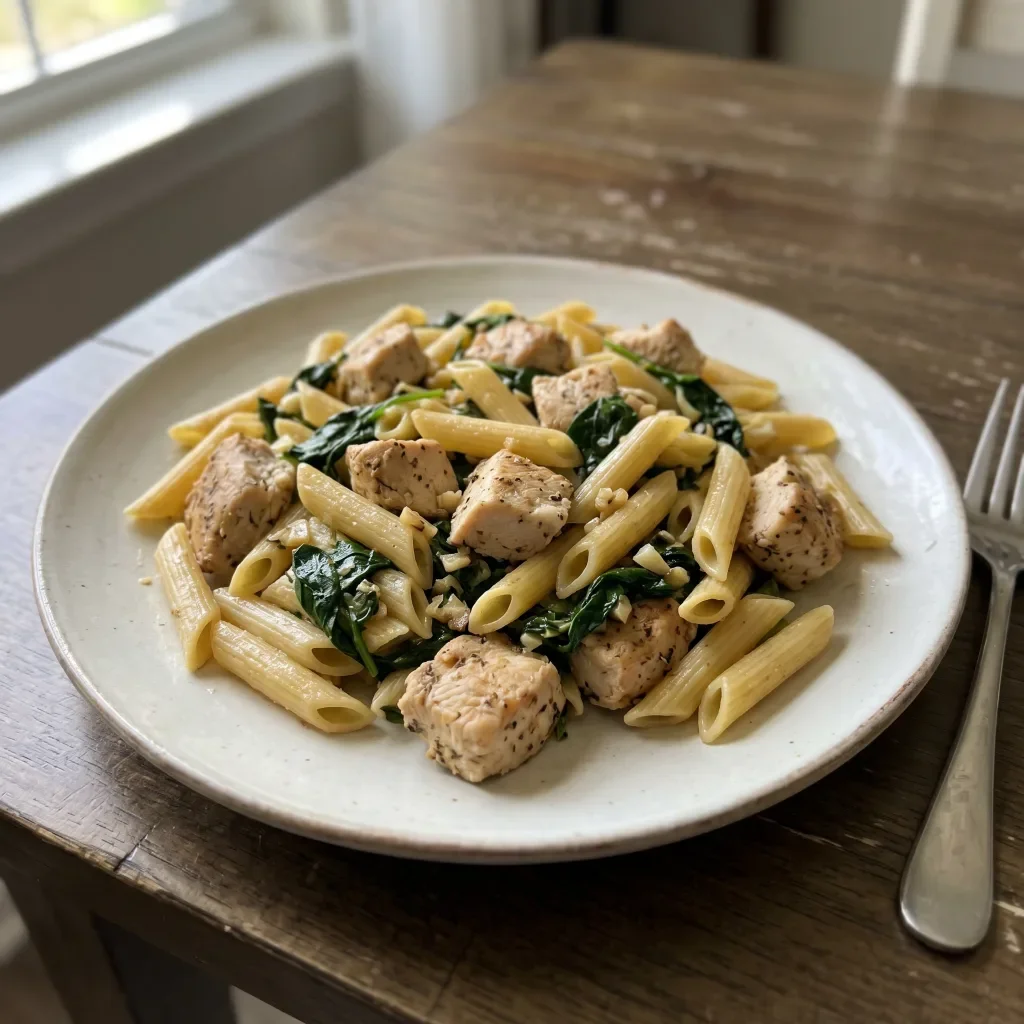 Chicken Spinach Pasta