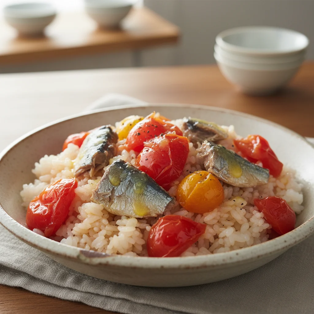 Sardine Rice Tomato Bowl