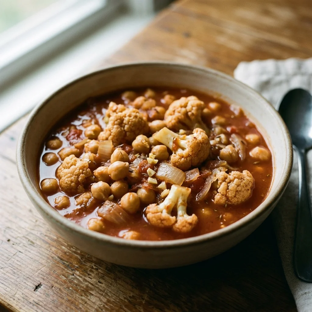 Chickpea Cauliflower Tomato Stew