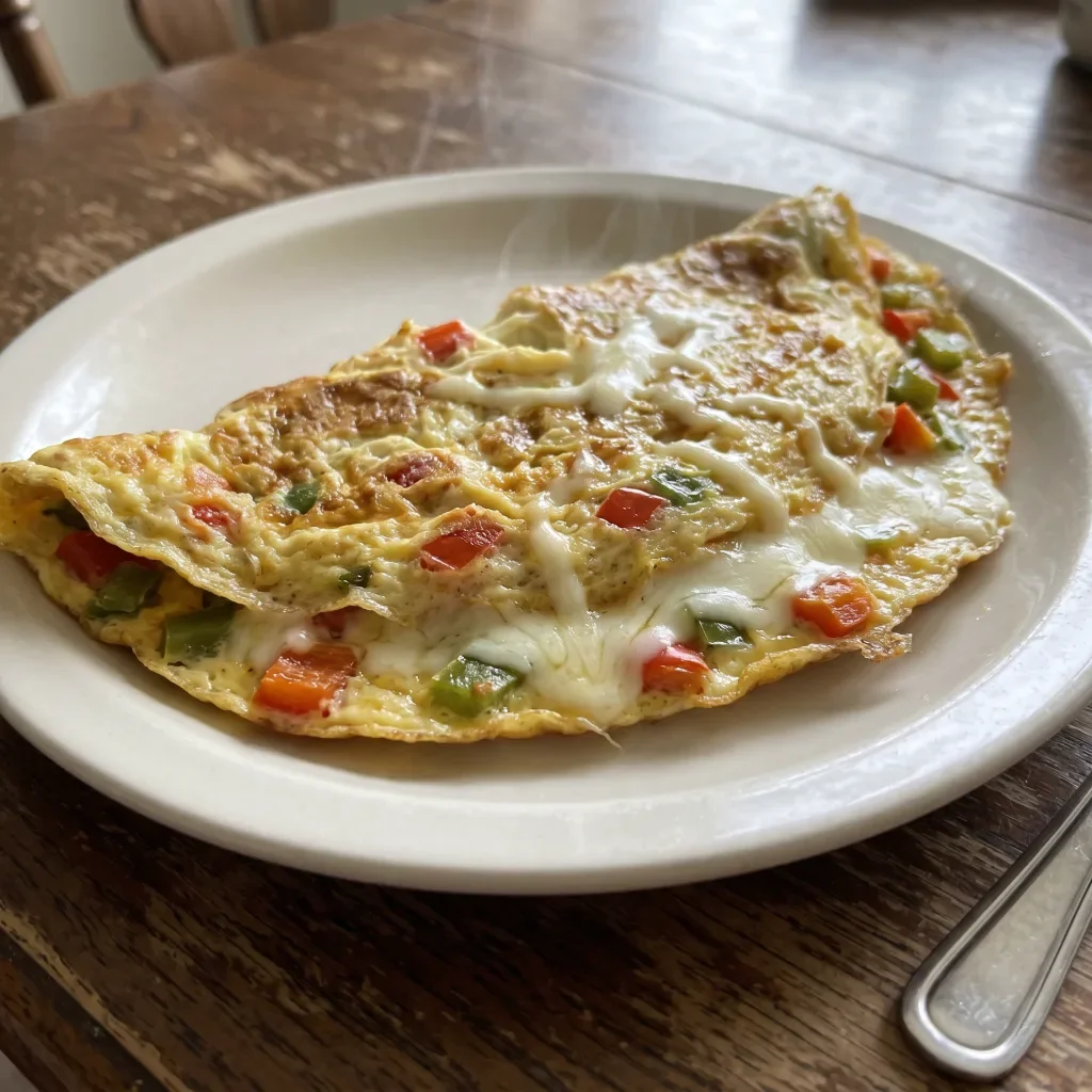 Bell Pepper Mozzarella Omelet