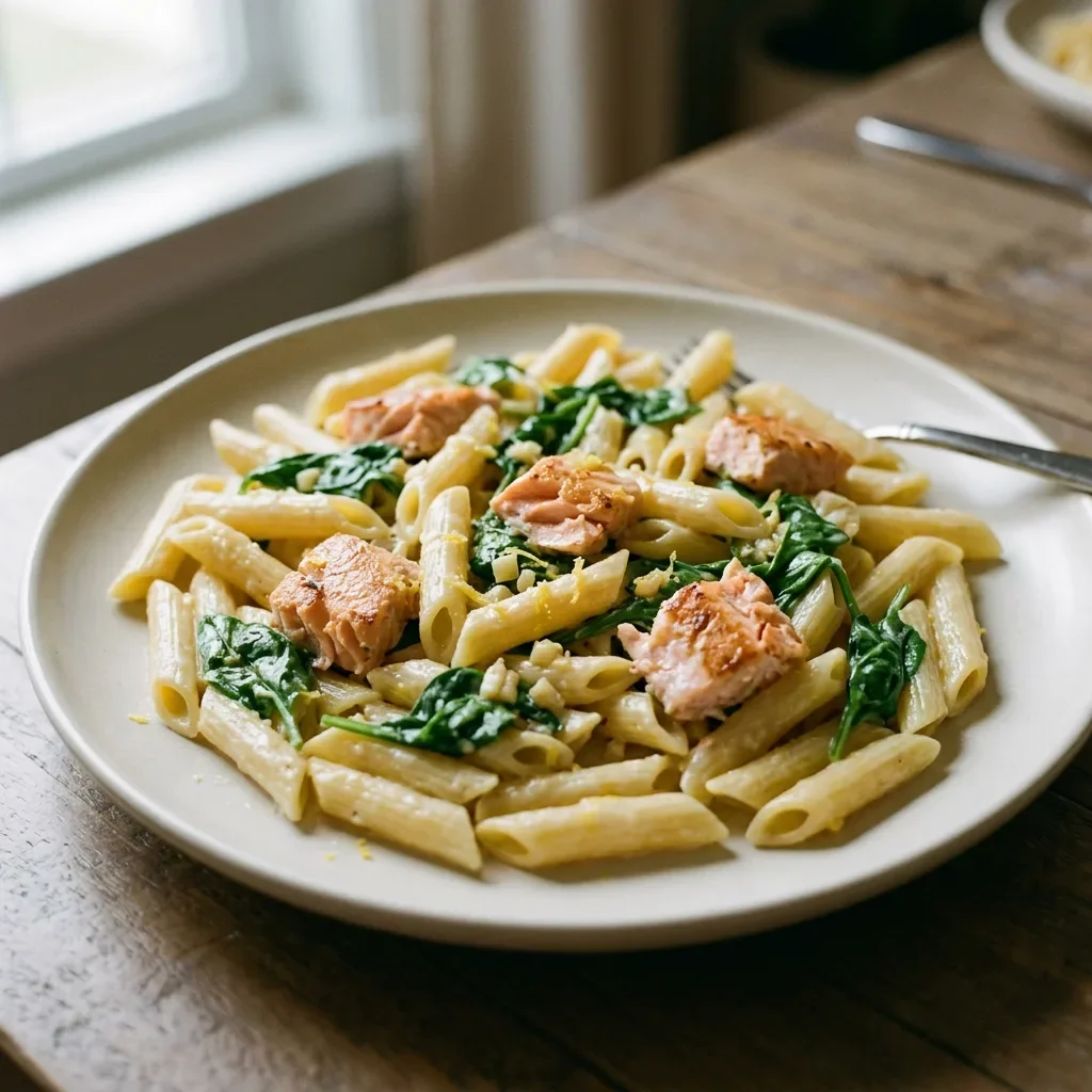 Salmon Lemon Cream Penne