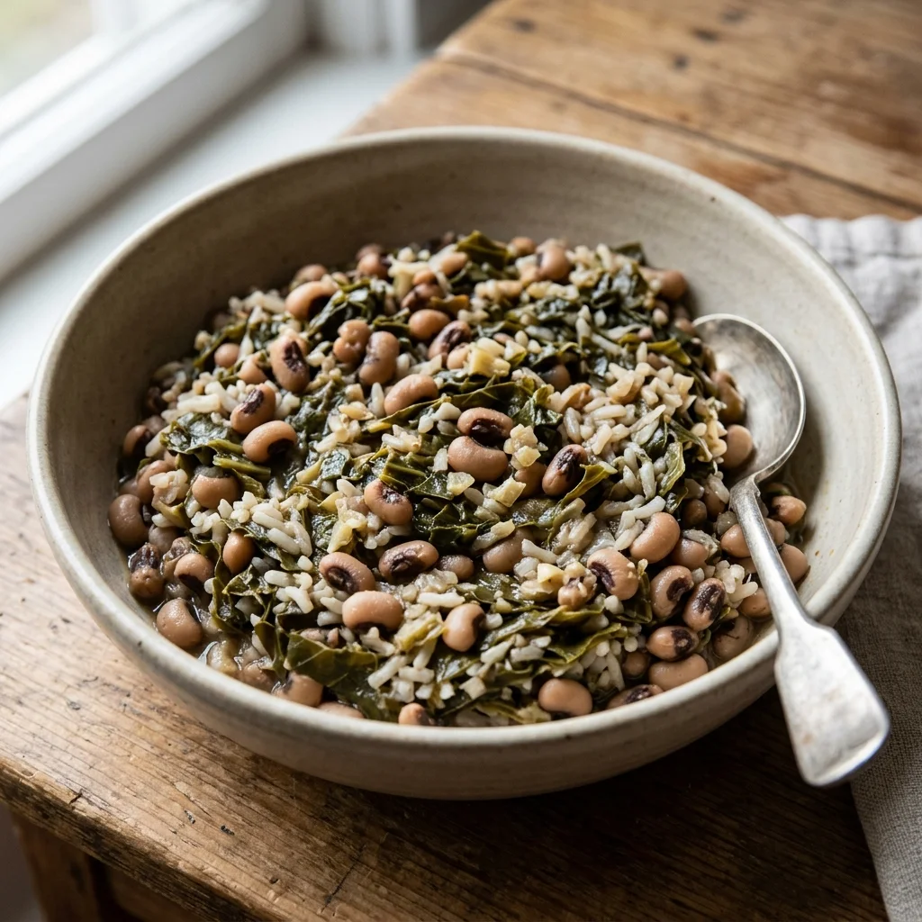 Black Eyed Pea Collard Bowl