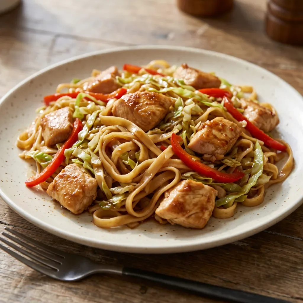 Chicken Sweet Chili Noodle Skillet