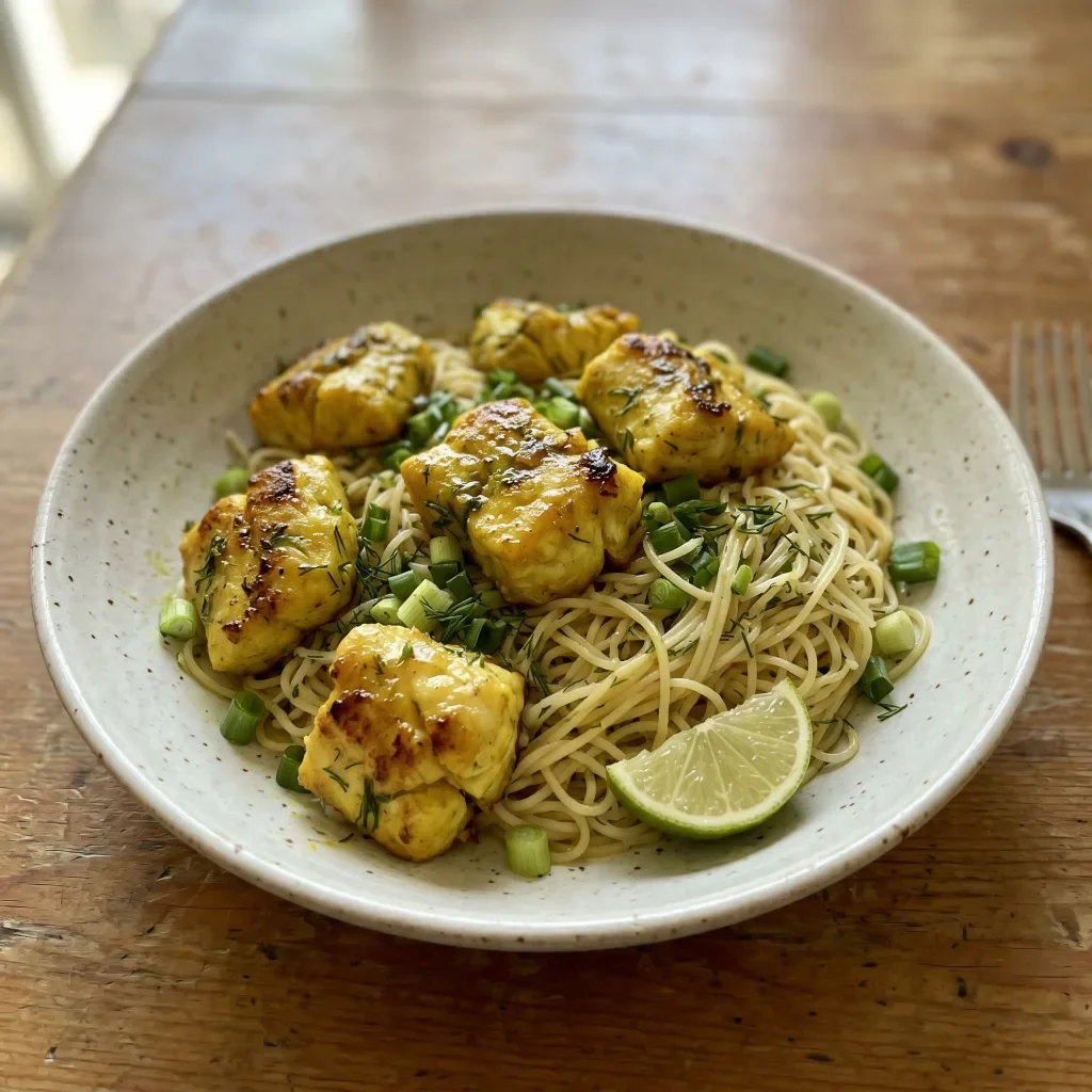 Vietnamese Turmeric Dill Fish Noodles