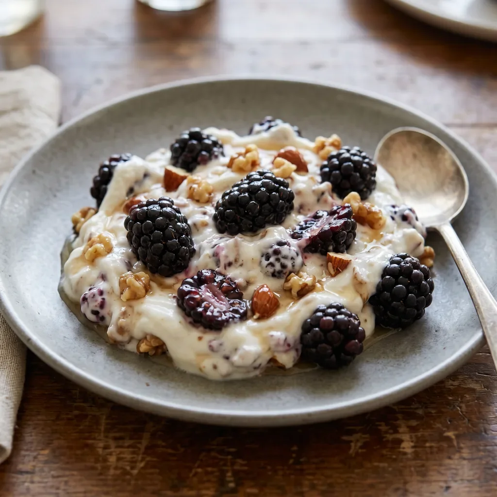 Blackberry Yogurt Crunch Cups