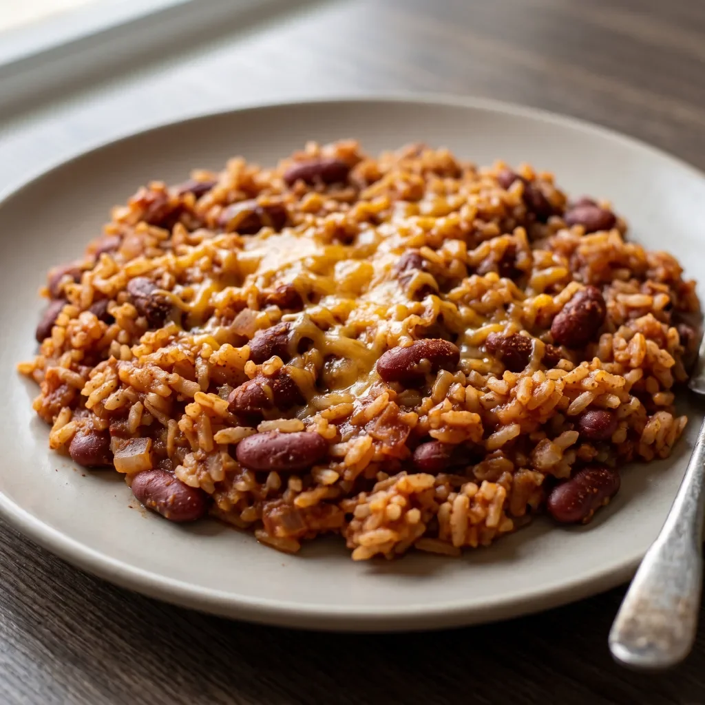 Kidney Bean Chili Rice Pan