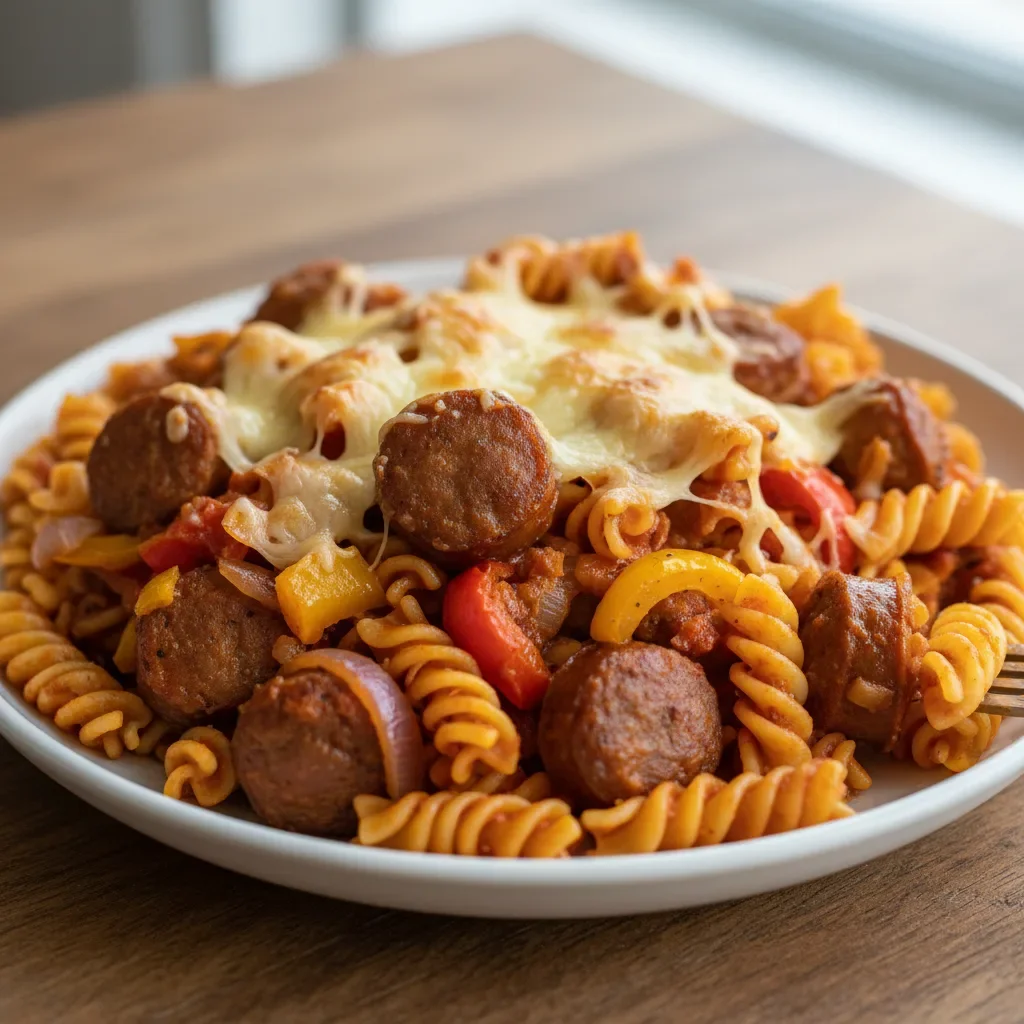 Sausage Pepper Pasta Bake