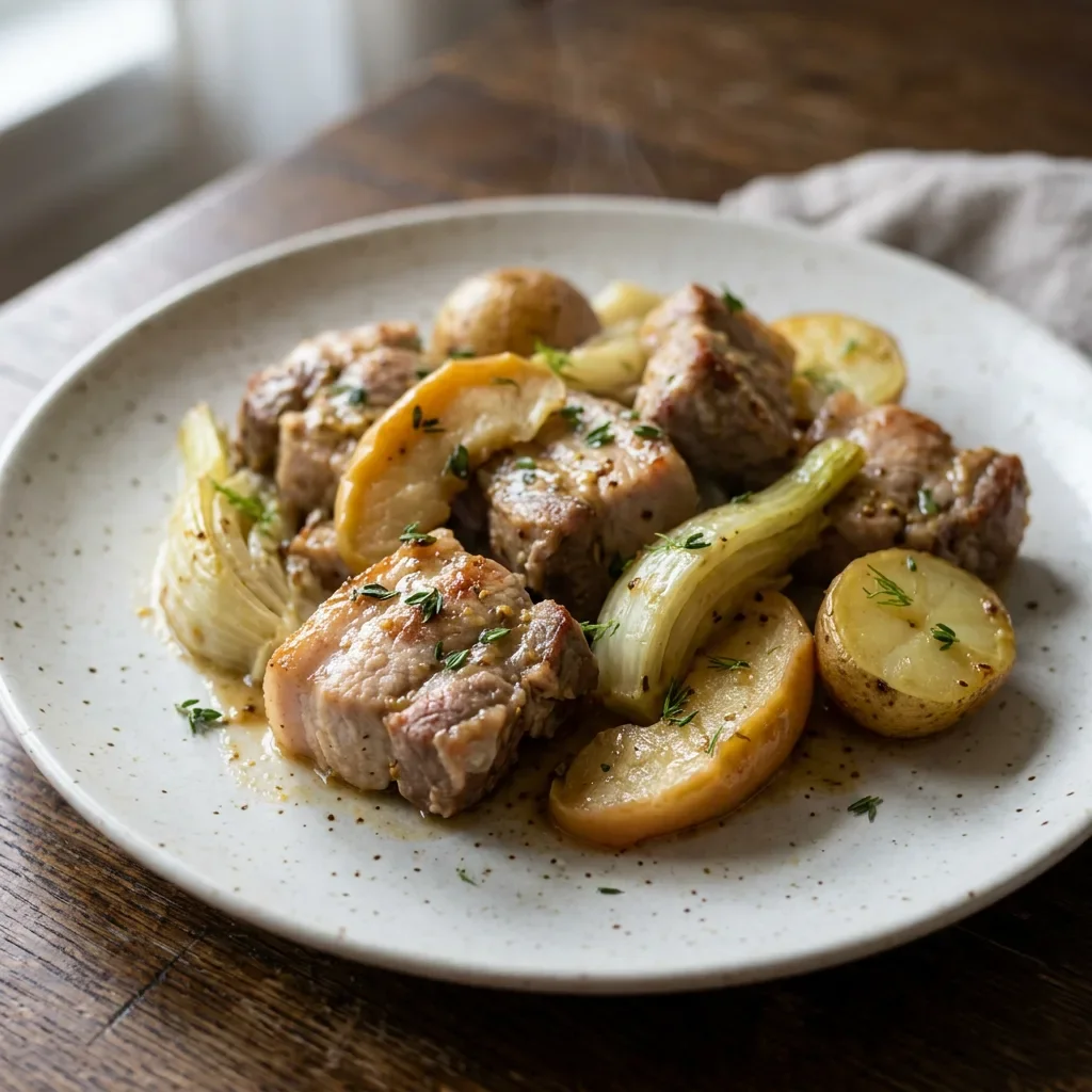 Pork Fennel Apple Tray Roast