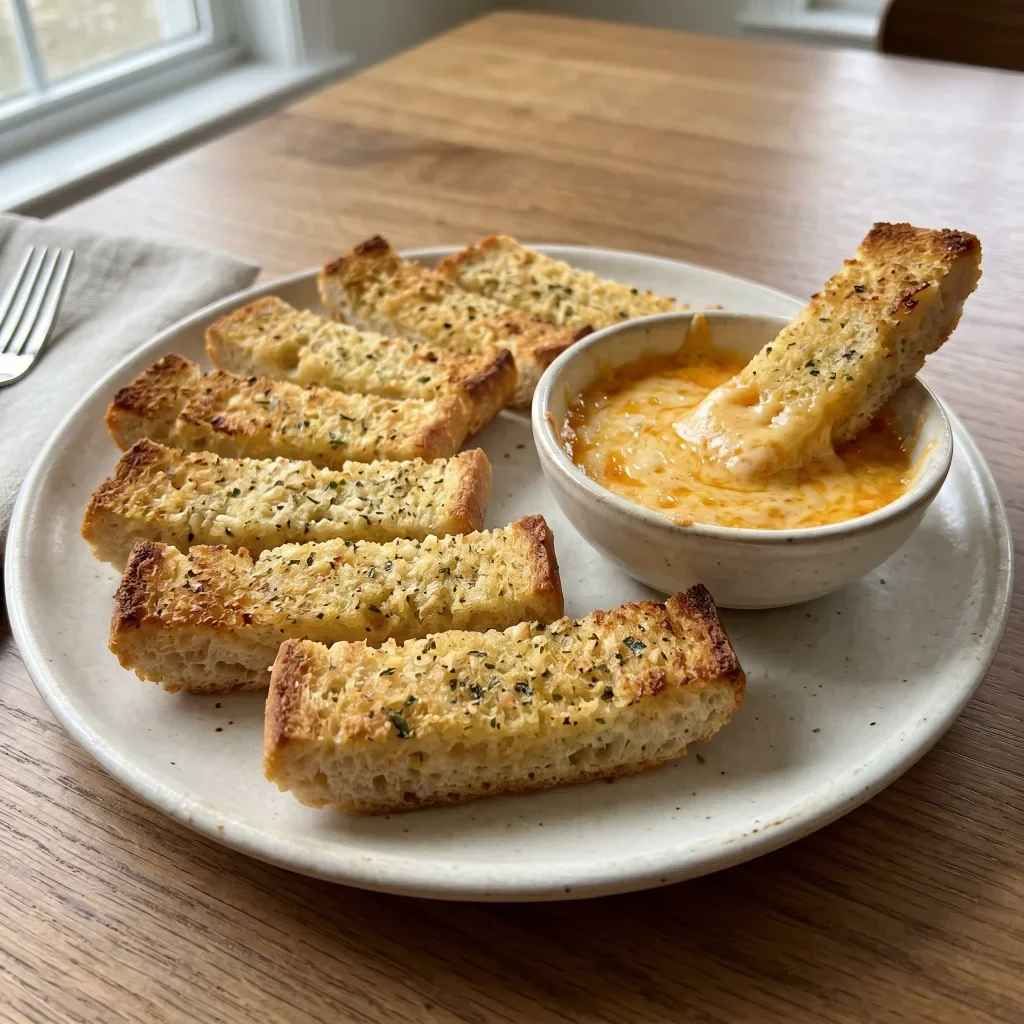 Garlic Bread Cheddar Dippers
