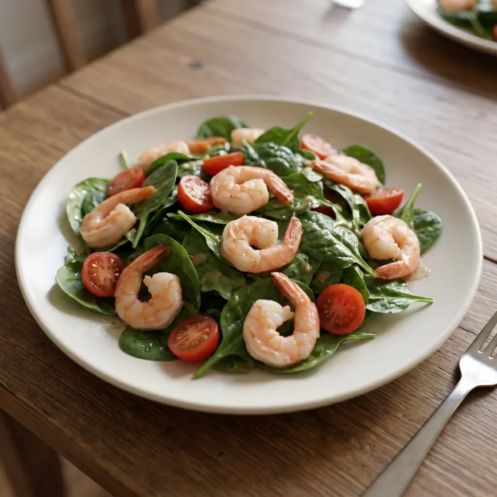 Spinach Shrimp Salad