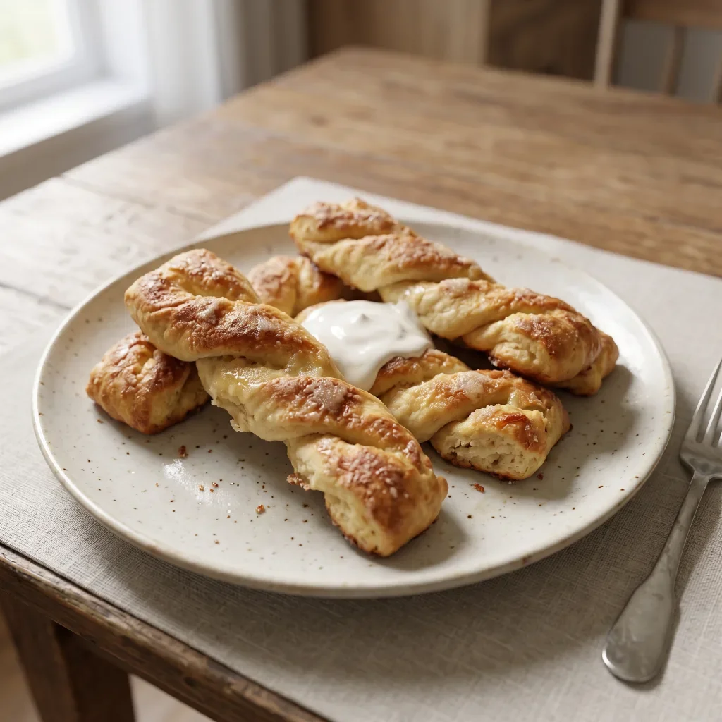Sour Cream Dough Twists