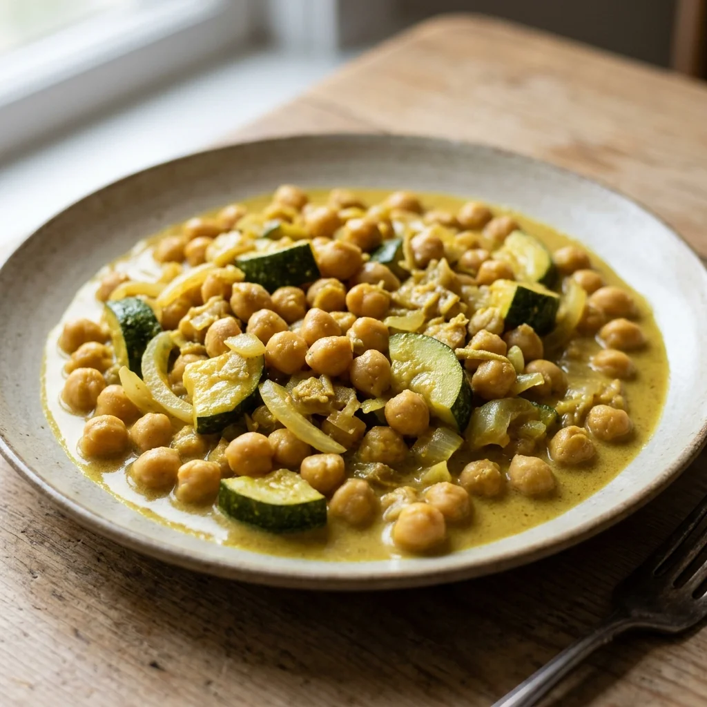 Chickpea Zucchini Coconut Curry