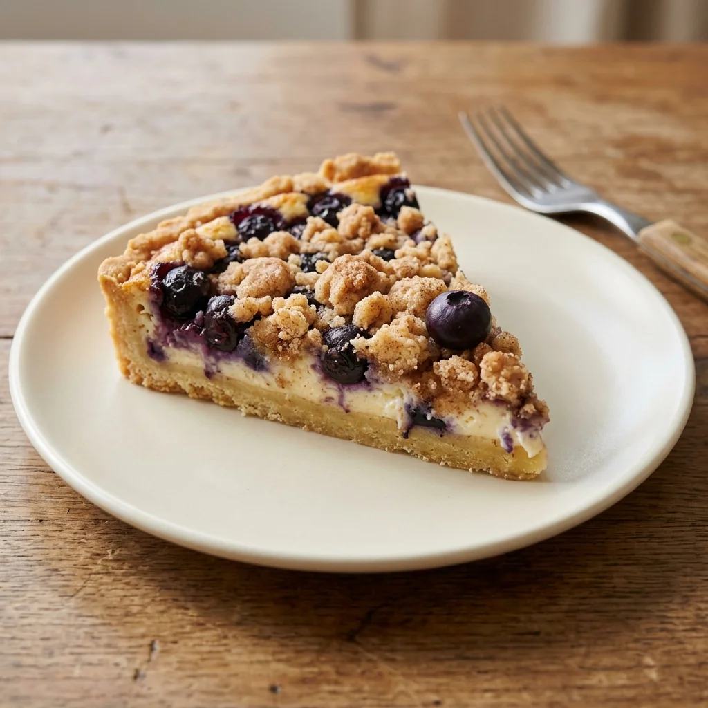 Blueberry Cream Cheese Crumble Tart