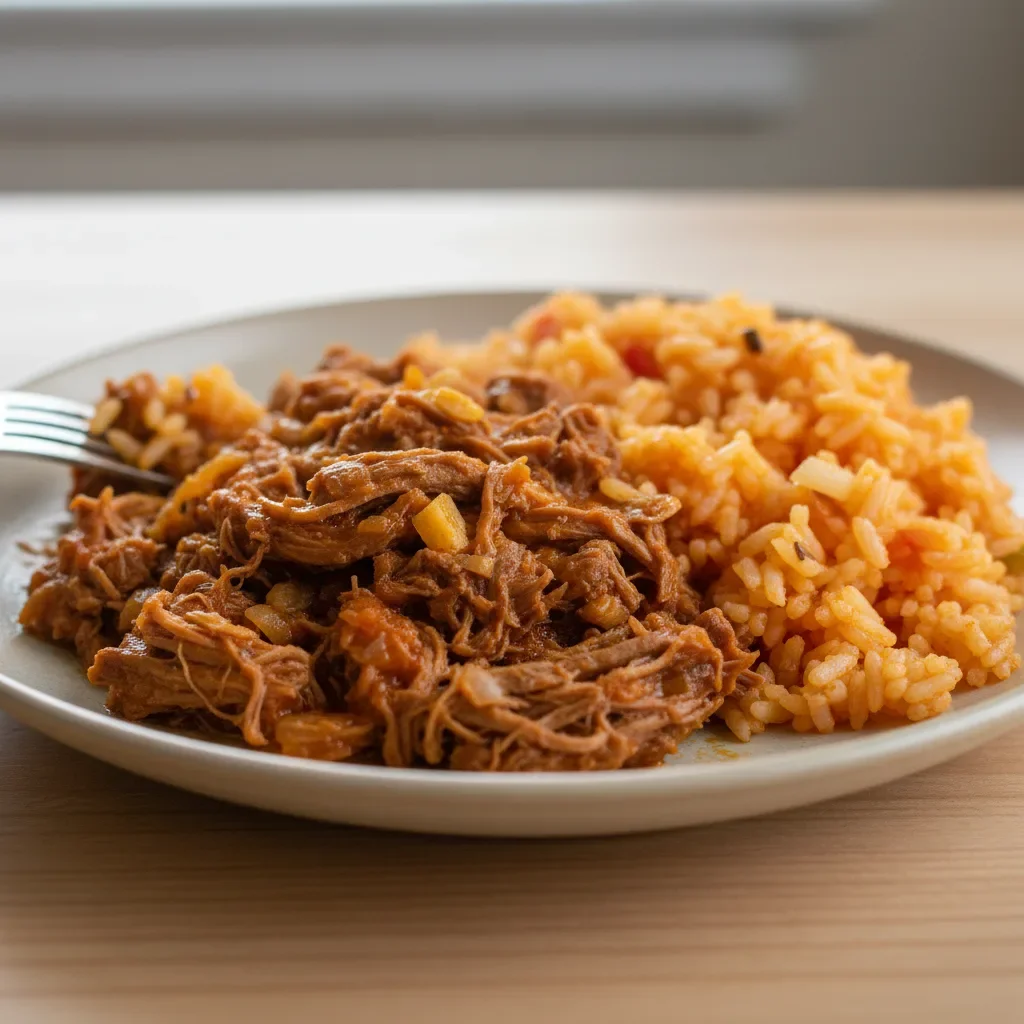 Beef Ropa Vieja with Tomato Rice