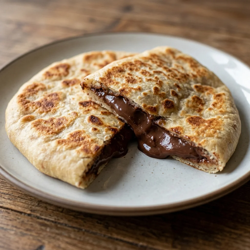 Chocolate Custard Stuffed Flatbread